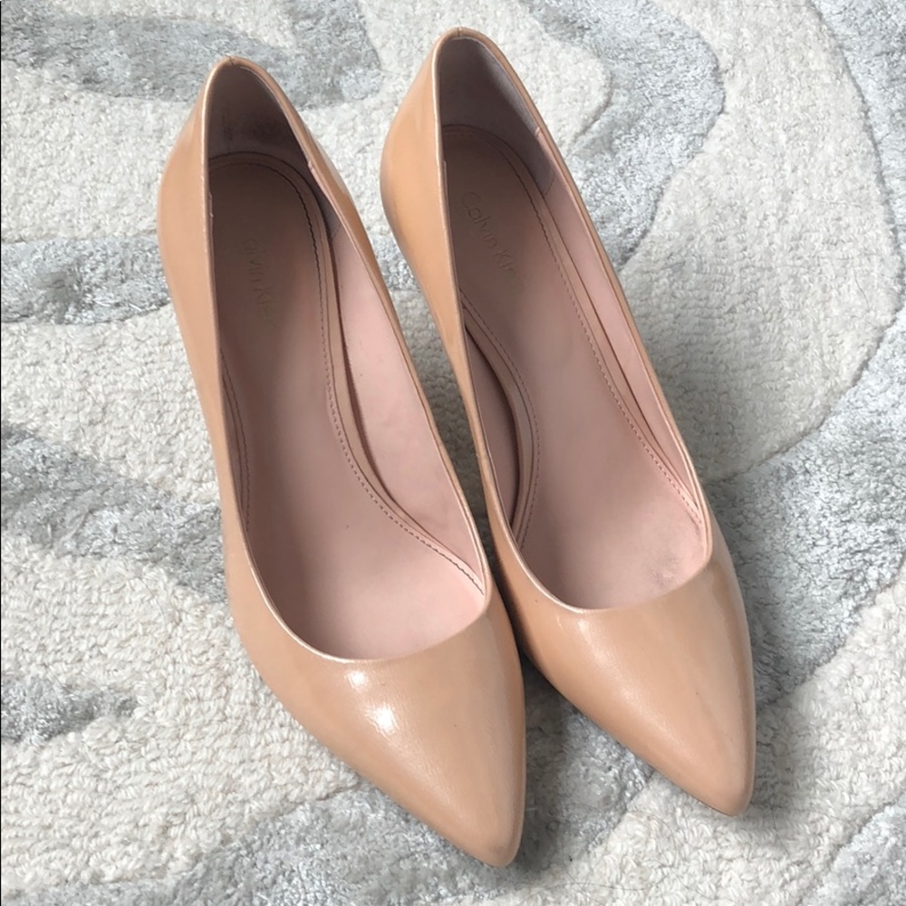 Pale Pink Patent Calvin Klein Gayle Pump